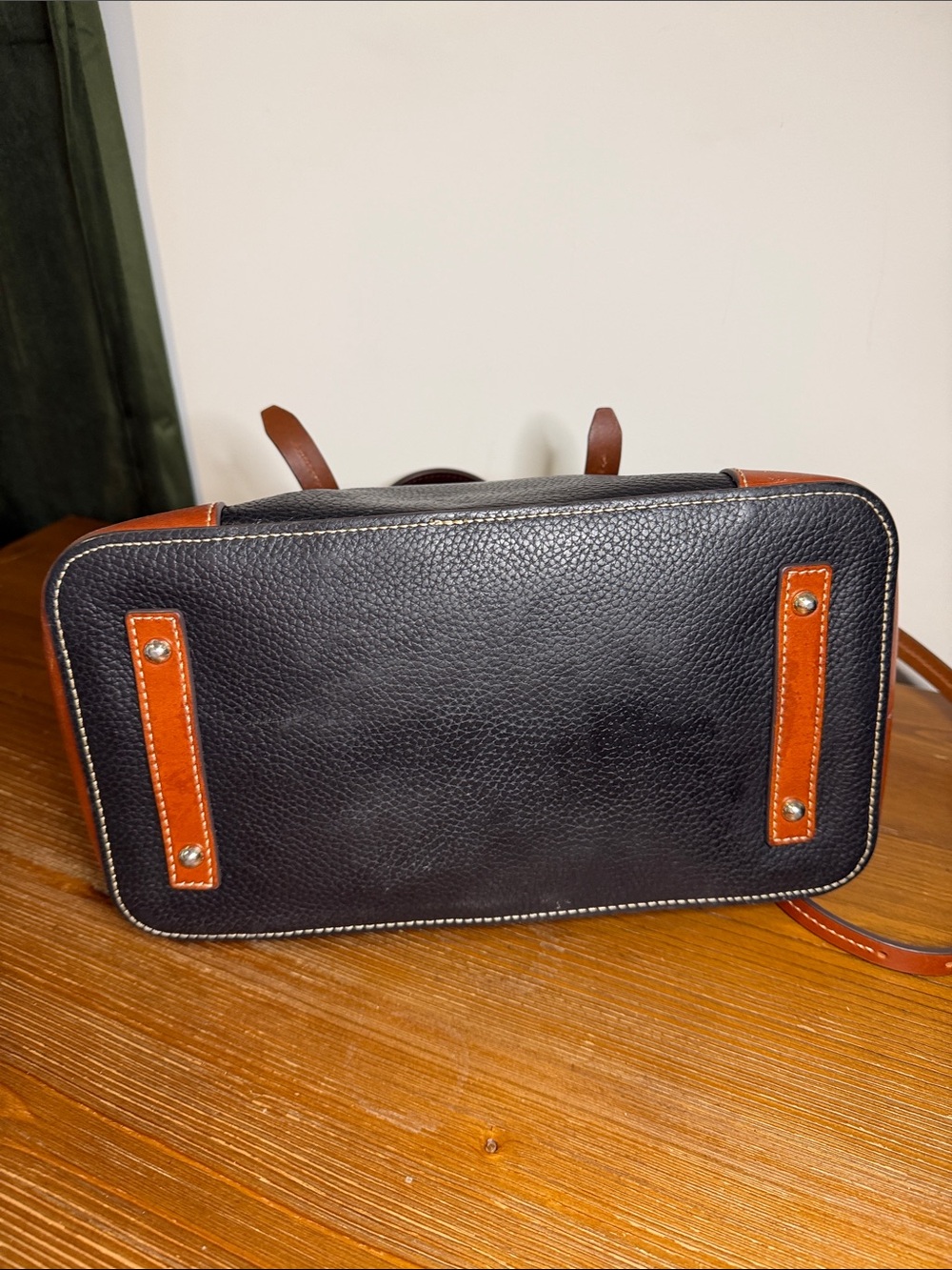 Dooney & Bourke Pebble Grain Domed Satchel in Black Well Loved - Picture 15 of 15